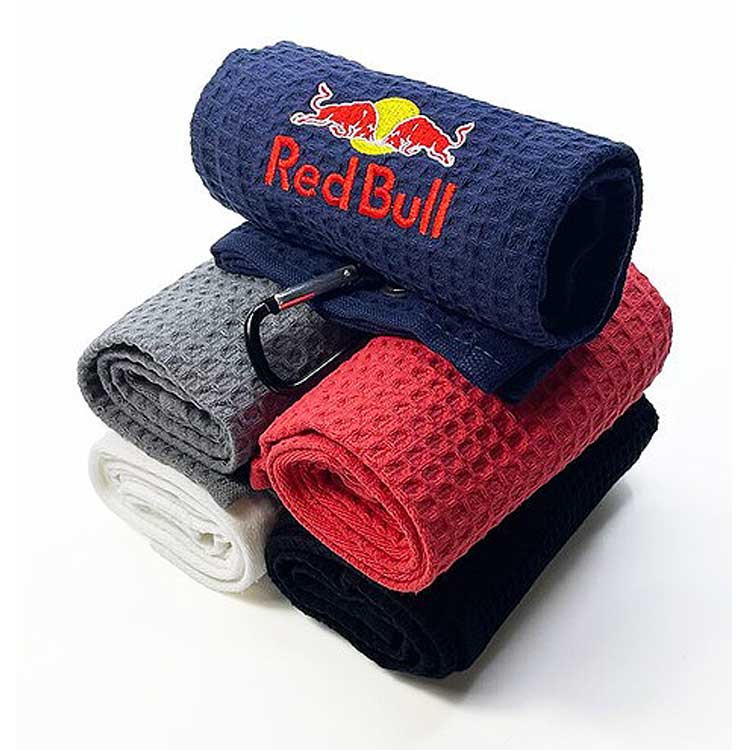 Golfhanddoek met wafelmotief