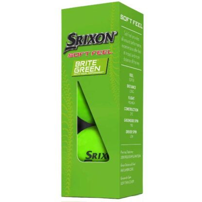 Srixon Soft Feel Brite Green logo golfballen